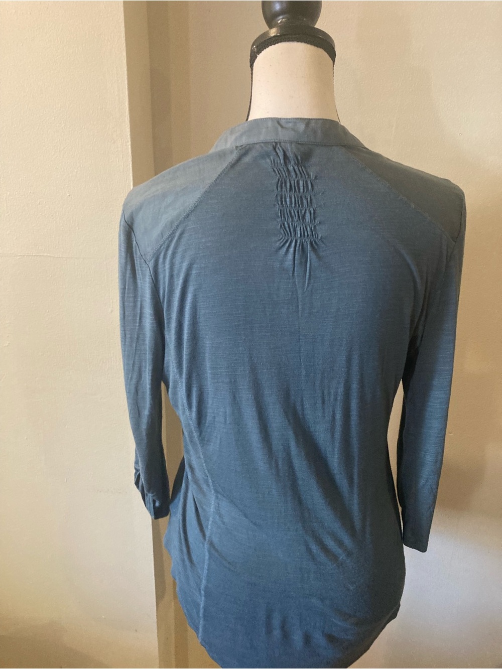 Embroidered Slate Blue Boho Tunic - Picture 2 of 7